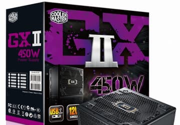В серию блоков питания Cooler Master GX II вошли модели мощностью от 400 до 750 Вт 