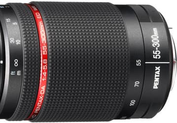 Объектив для зеркальных камер HD Pentax-DA 55-300mmF4-5.8ED WR защищен от погодных воздействий