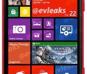 Nokia Lumia 1320 позирует на фото 