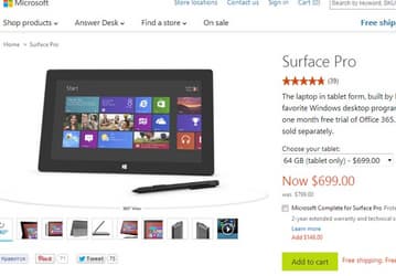 Планшеты Microsoft Surface Pro подешевели еще на $100