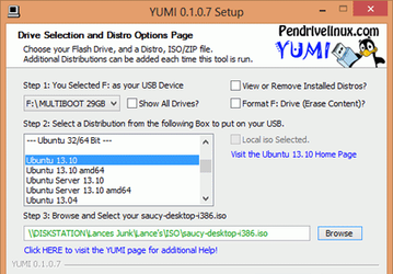 YUMI v.0.1.1.0 - бесплатная утилита для создания мультизагрузочных флэшек