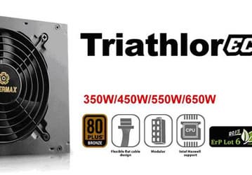 В серию блоков питания Enermax Triathlor ECO вошли модели мощностью от 350 до 650 Вт