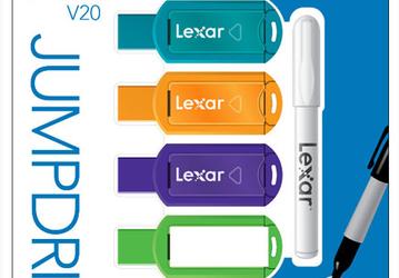 Флэшки Lexar JumpDrive V20 продаются наборами в комплекте с ручкой