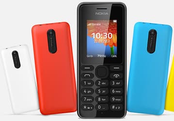 Анонсированы продажи телефонов Nokia 108 и Nokia 108 Dual SIM стоимостью $29