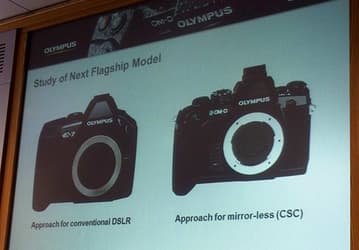 Компания Olympus показала изображение камеры E-7, которая никогда не будет выпущена