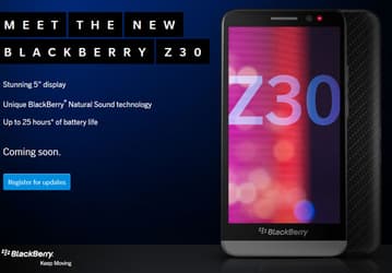 Представлен смартфон BlackBerry Z30 