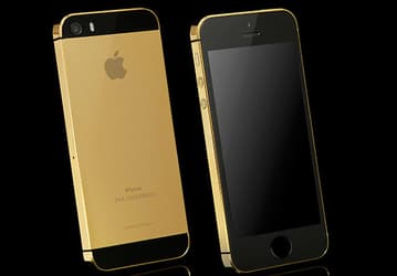 Позолоченный или покрытый платиной смартфон Apple iPhone 5s уже можно купить, заплатив около трех тысяч долларов