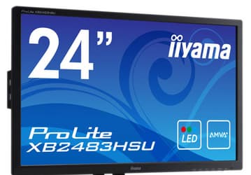 В мониторе iiyama ProLite XB2483HSU используется 24-дюймовая панель типа AMVA+ со светодиодной подсветкой