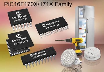 Микроконтроллеры Microchip PIC16F170X/171X оснащены встроенными операционными усилителями