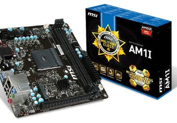 Системная плата MSI AM1I типоразмера Mini-ITX рассчитана на APU AMD в исполнении AM1 (Kabini)