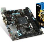 Системная плата MSI AM1I типоразмера Mini-ITX рассчитана на APU AMD в исполнении AM1 (Kabini)
