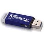 Флэш-накопитель Kanguru FlashBlu30 с интерфейсом USB 3.0 имеет переключатель защиты от записи