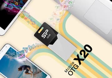 Флэшка Silicon Power Mobile X20 оснащена разъемами USB и Micro-USB