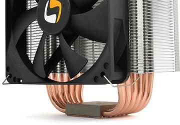 В конструкцию процессорного охладителя SilentiumPC Fortis 2 XE1226 входит шесть U-образных тепловых трубок