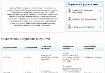 На Едином портале госуслуг можно обсудить инвестпрограммы естественных монополий 