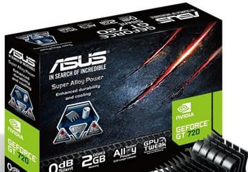 Адаптеры Asus GeForce GT 720 выполнены в низкопрофильном варианте