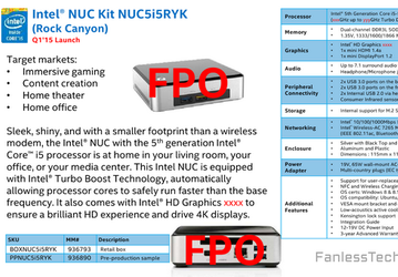 Стали известны характеристики новых мини-ПК Intel NUC на процессорах Broadwell и Braswell