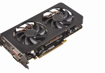 Адаптер XFX Radeon R9 285 работает на референсных частотах, но оснащён оригинальной СО