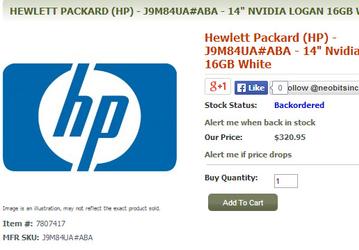 HP выпустит хромбук на платформе Nvidia Tegra K1