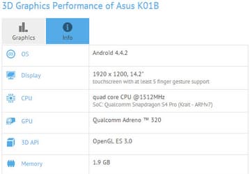 Asus работает над большими планшетами K01B и K01E