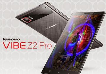 Смартфон Lenovo Vibe Z2 Pro, оснащенный 6-дюймовым дисплеем разрешением QHD, представлен официально