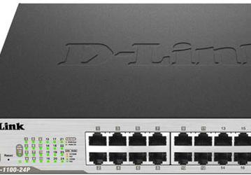 Коммутатор D-Link EasySmart DGS-1100-24P имеет 24 порта Gigabit Ethernet