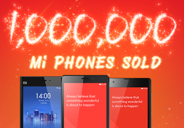 За полгода компания Xiaomi продала в Индии более 1 млн смартфонов 