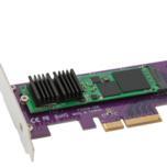 Твердотельный накопитель Sonnet Tempo выполнен в виде карты расширения PCIe, на которой установлен SSD типоразмера M.2