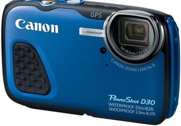 Компактная камера Canon PowerShot D30 «для любителей адреналина» имеет водонепроницаемый корпус