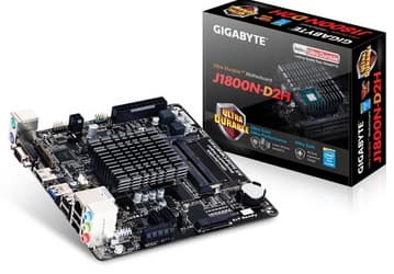 Ассортимент Gigabyte пополнила системная плата GA-J1800N-D2H с пассивно охлаждаемым процессором Intel Celeron J1800