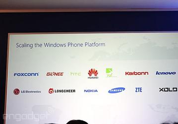В числе партнеров Microsoft по выпуску устройств с Windows Phone названы LG и Lenovo