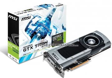 3D-карта MSI GeForce GTX Titan Black не будет отличаться от референсного образца
