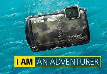 Камера Nikon Coolpix AW120, оснащенная приемником GPS, выдерживает погружение на глубину до 18 метров