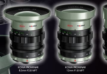Kowa анонсирует выпуск трех объективов системы Micro Four Thirds: Prominar 8.5mm F2.8 MFT, Prominar 12mm F1.8 MFT и Prominar 25mm F1.8 MFT