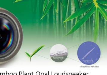 Panasonic разработала новые динамические головки Bamboo Plant Opal Loudspeaker с использованием бамбука и опала