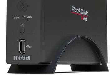 Однодисковый сетевой накопитель I-O Data RockDiskNext оснащен портами Gigabit Ethernet, eSATA и USB 2.0