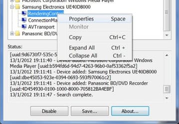 Universal Plug-and-Play Tester (UPnPTest) v.2.11 Build 82.5 - утилита, отображающая список всех доступных устройств, совместимых с Universal Plug-and-Play