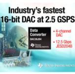 TI DAC38J84 — самый быстрый в отрасли 16-разрядный ЦАП, способный выполнить 2,5 млрд. преобразований в секунду