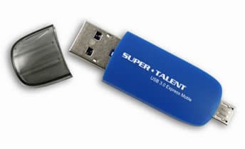 Флэш-накопители Super Talent USB 3.0 Express Motile оснащены разъемами USB и micro-USB