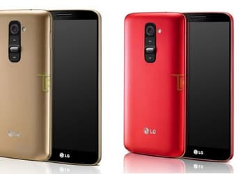 Смартфон LG G2 теперь доступен в красном и золотом цвете