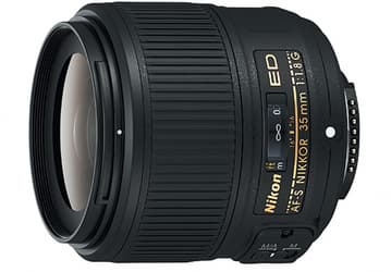 Объектив AF-S Nikkor 35mm f/1.8G предназначен для полнокадровых зеркальных камер Nikon