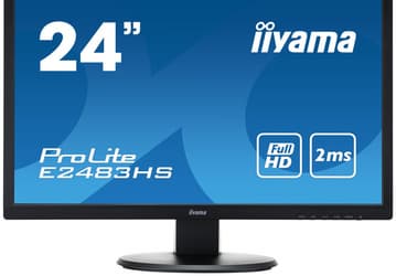 В мониторе iiyama E2483HS используется 24-дюймовая панель TN