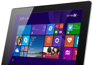 Планшет Epson Endeavor S TB20S работает под управлением Windows 8.1 with Bing