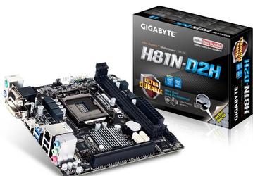 Ассортимент Gigabyte пополнила системная плата GA-H81N-D2H типоразмера mini-ITX