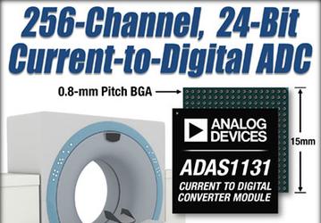Analog Devices ADAS1131 — первый в отрасли 256-канальный 24-разрядный АЦП для томографов