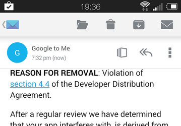 Приложение Android L Keyboard убрали из Google Play