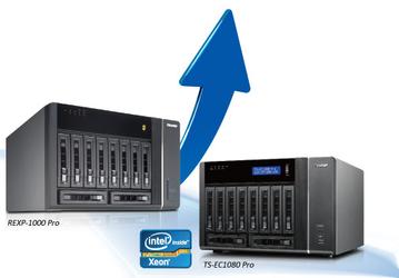 Компания QNAP представила хранилища серии Turbo NAS TS-ECx80 Pro с 8 и 10 отсеками для накопителей