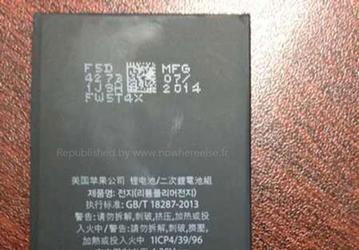 Емкость батареи у Apple iPhone 6 будет на 16% больше, чем у Apple iPhone 5s, но много меньше, чем у Samsung Galaxy S5