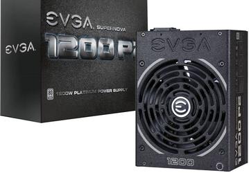 Блок питания EVGA SuperNOVA 1200 P2 мощностью 1200 Вт имеет сертификат 80 Plus Platinum