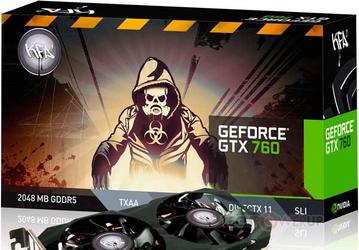 3D-карта KFA2 GeForce GTX 760 OC V2 разогнана в заводских условиях